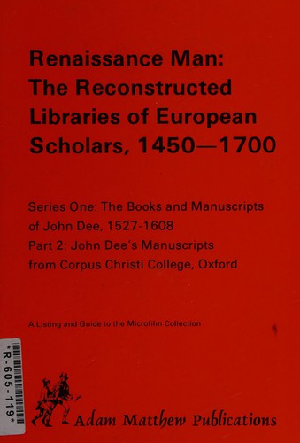 Renaissance man : the reconstructed libraries of European scholars, 1450-1700