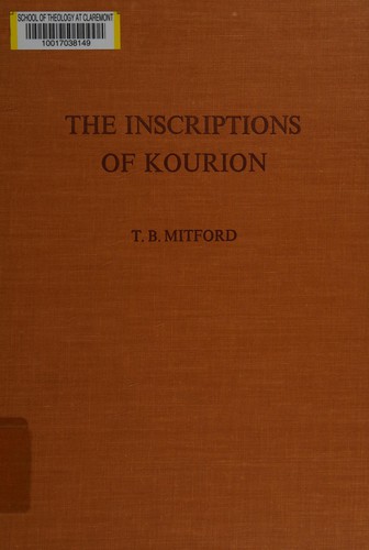 The inscriptions of kourion
