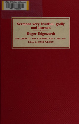 Sermons very fruitfull, godly and learned