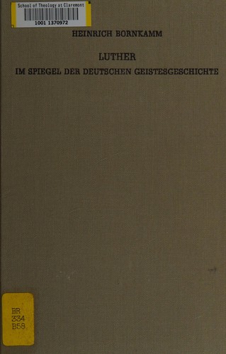 Luther im Spiegel der deutschen Geistesgeschichte