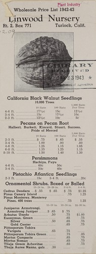 Wholesale price list, 1942-43