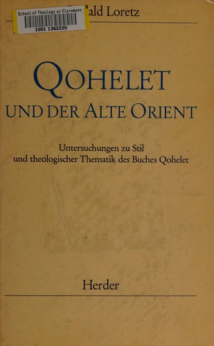 Qohelet und der late Orient