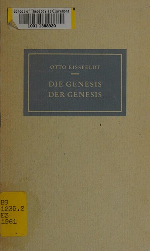 Die Genesis der Genesis