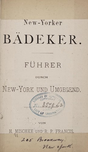 New-Yorker Bädeker