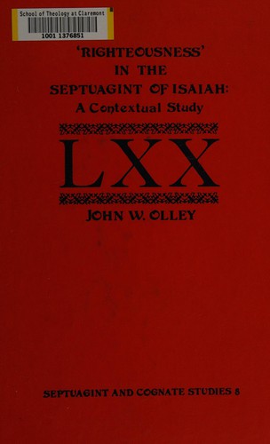 "Righteousness" in the Septuagint of Isaiah