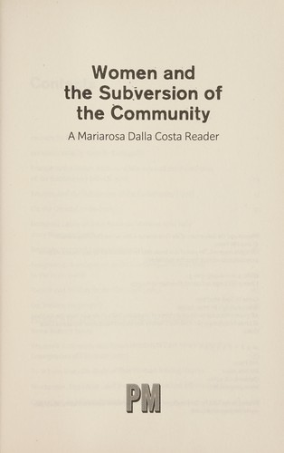 Women and the Subversion of the Community