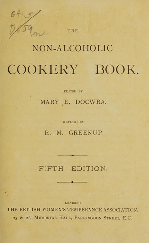 The Non-Alcoholic Cookery Book