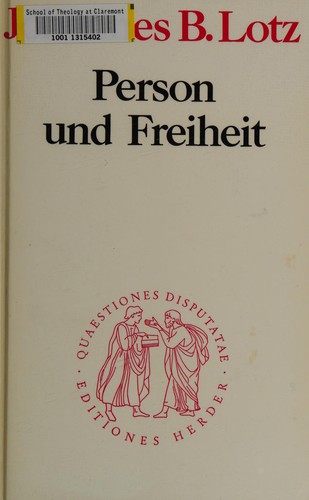 Person und Freiheit