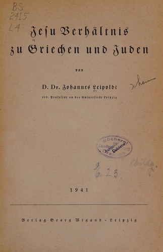 Jesu Verhältnis zu Griechen und Juden