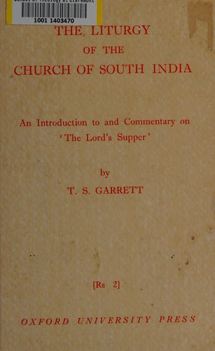 The liturgy of the Church of South India