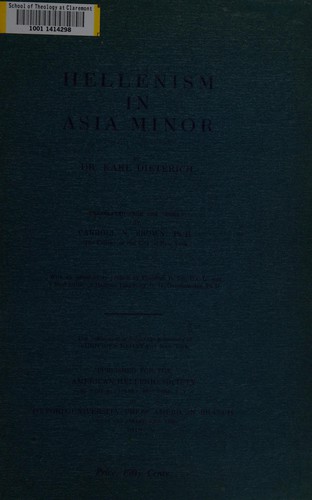 Hellenism in Asia Minor