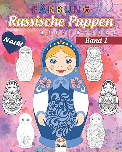 Russische Puppen färben 1- Matrjoschka - Nacht