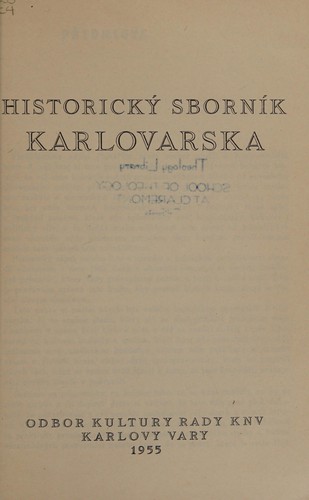Historický sborník Karlovarska