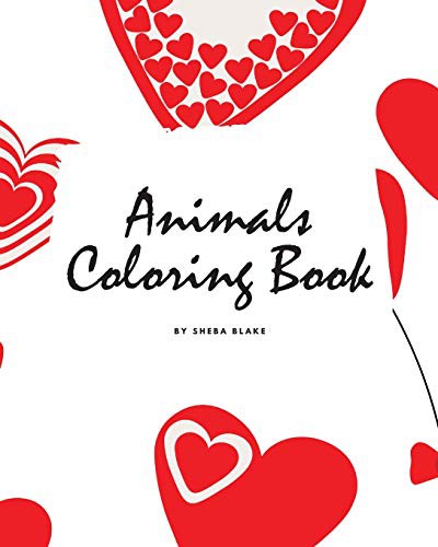 Valentine's Day Animals Coloring Book for Children