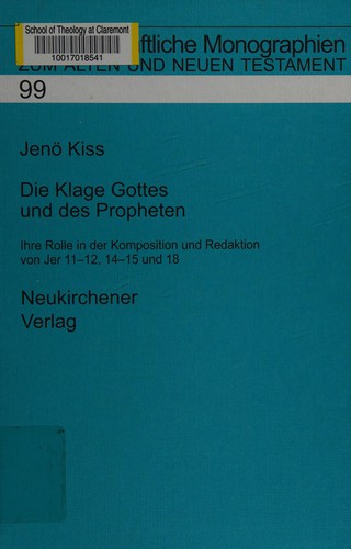 Die Klage Gottes und des Propheten