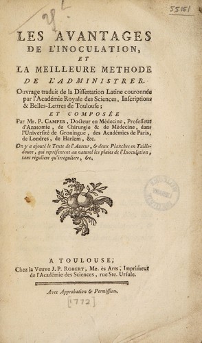 Les avantages de l'inoculation, et la meilleure méthode de l'administrer