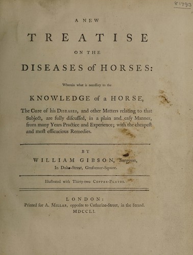 A new treatise on the diseases of horses