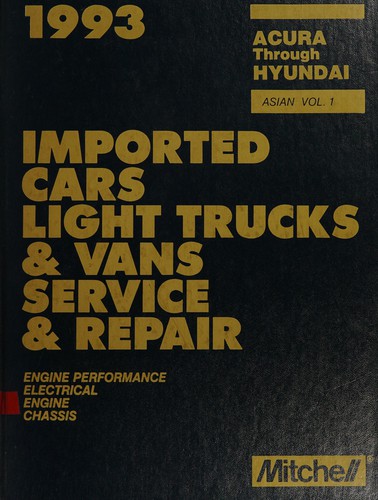 1993 Mitchell imported cars, light trucks & vans service & repair