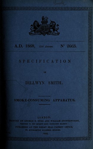 Specification of Dillwyn Smith