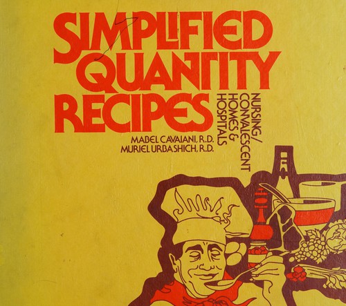 Simplified quantity recipes