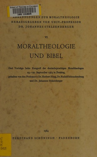 Moraltheologie und Bibel