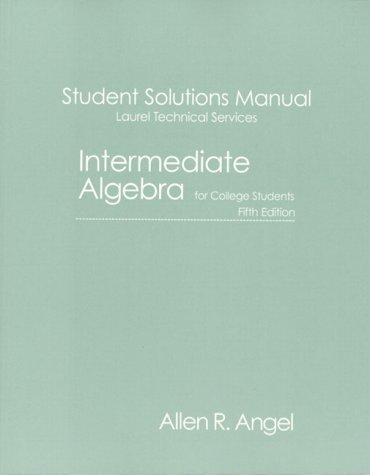 Intermediate Algebra for College Students