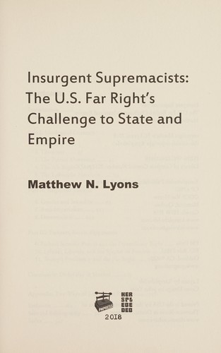 Insurgent supremacists