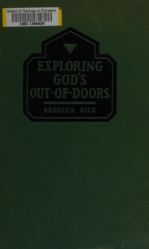 Exploring God's out-of-dours