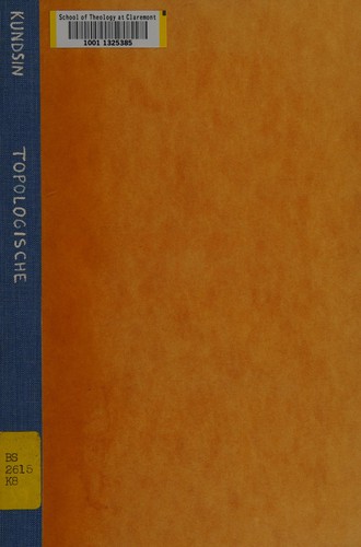 Topologische überlieferungsstoffe im Johannes-evangelium