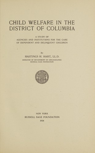 Child welfare in the District of Columbia