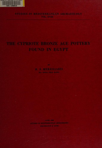 The Cypriote bronze age pottery found in Egypt