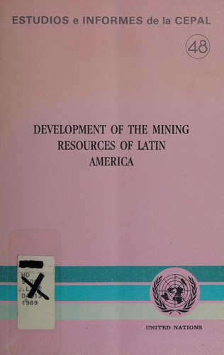 Development of the mining resources of Latin America