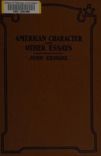 American character and other essays