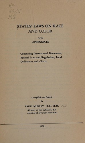 States' laws on race and color