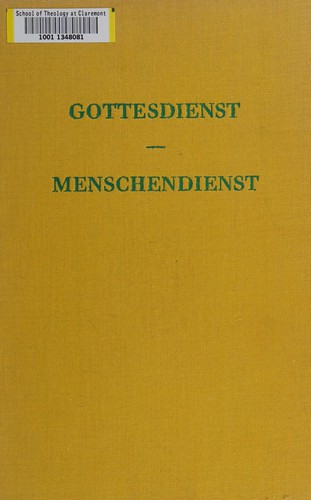 Gottesdienst, Menschendienst