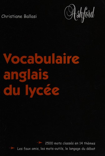 Vocabulaire anglais du lycée