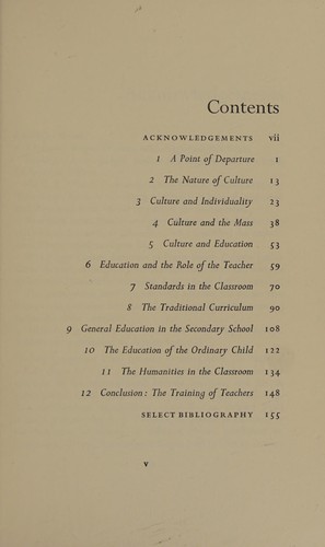 Culture and education