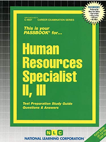 Human Resources Specialist II, III
