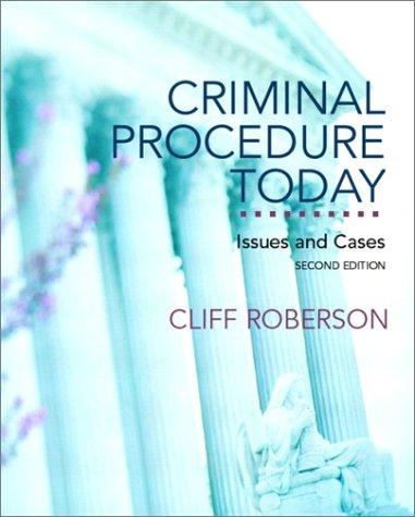 Criminal procedure today