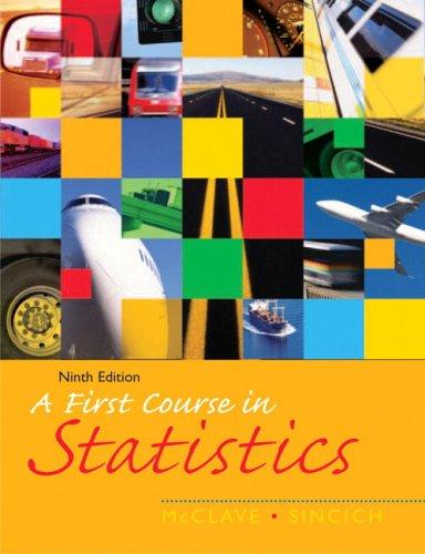 First Course in Statistics