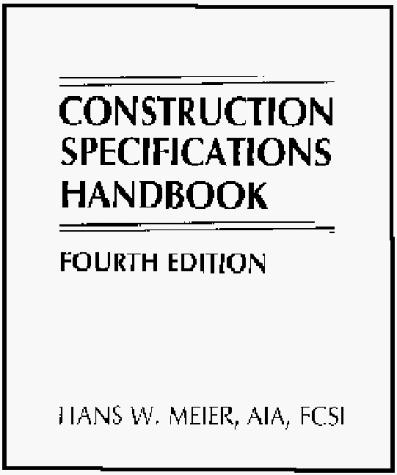 Construction specifications handbook