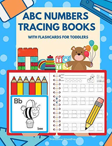 ABC Numbers Tracing Books with Flashcards for Toddlers