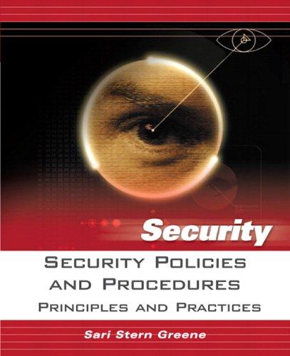 Security policies and procedures