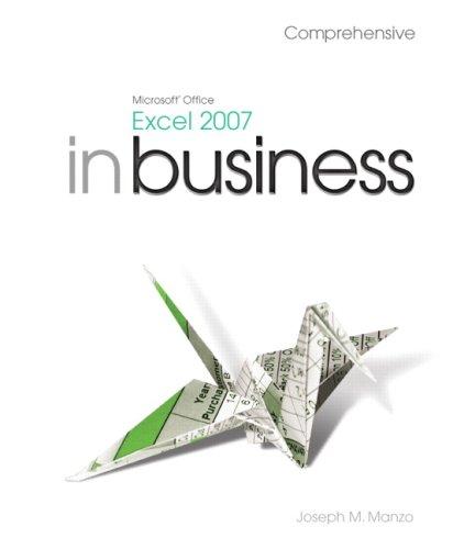 Microsoft Office Excel 2007 In Business, Comprehensive