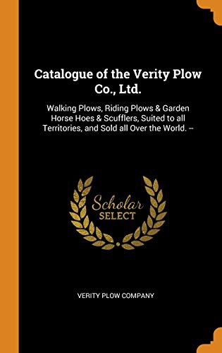 Catalogue of the Verity Plow Co., Ltd.