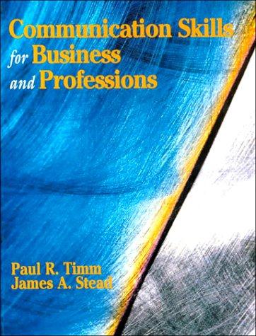 Communication skills for business and professions