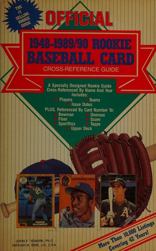 Martin-Smith's official 1948-1989/90 rookie baseball card cross-reference guide