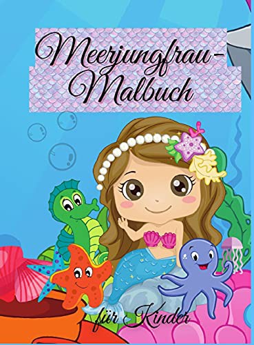 Meerjungfrau-Malbuch für Kinder