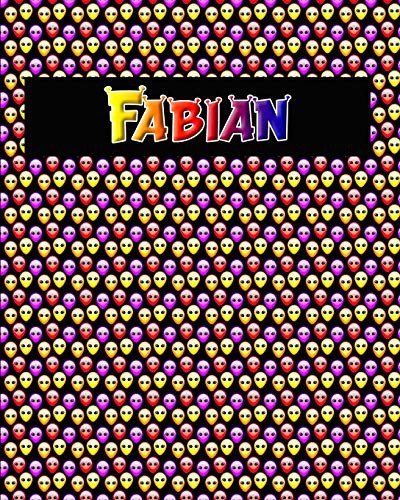120 Page Handwriting Practice Book with Colorful Alien Cover Fabian