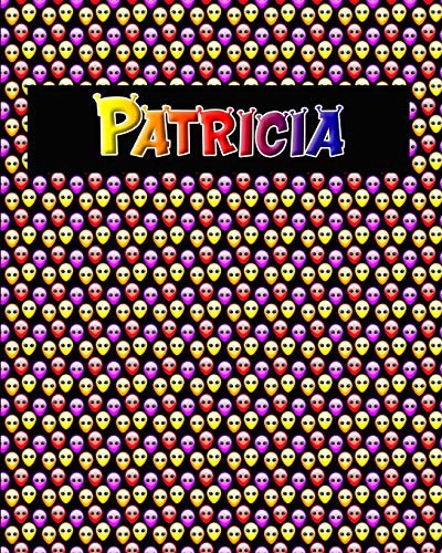 120 Page Handwriting Practice Book with Colorful Alien Cover Patricia